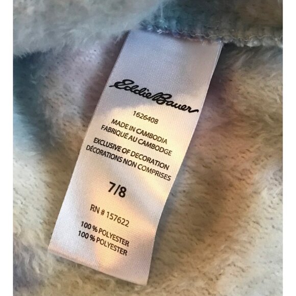 Eddie Bauer Robe Kids Tie Dyed Hooded Robe Size 7/8 NWOT - Picture 4 of 8